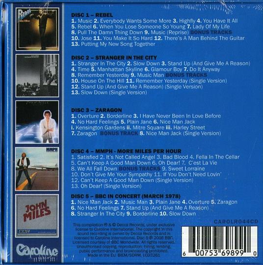 Decca Albums - CD Audio di John Miles - 2