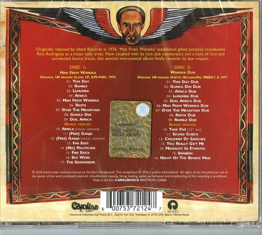 Man from Wareika - Wareika Dub - CD Audio di Rico Rodriguez - 2