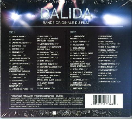 Dalida (Colonna sonora) - CD Audio - 2