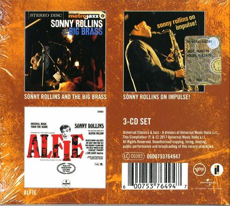 3 Essential Albums - CD Audio di Sonny Rollins - 2