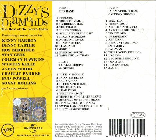 Dizzy's Diamonds - CD Audio di Dizzy Gillespie - 2