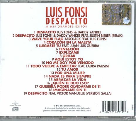 Despacito & mis grandes exitos - CD Audio di Luis Fonsi - 2