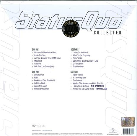 Collected (180 gr.) - Vinile LP di Status Quo - 2
