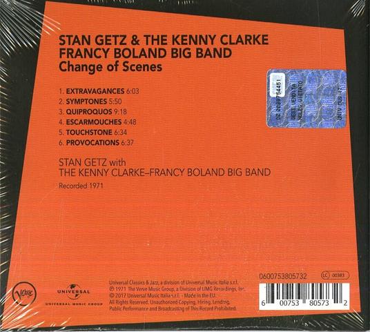 Changes of Scenes - CD Audio di Stan Getz,Kenny Clarke,Francy Boland - 2