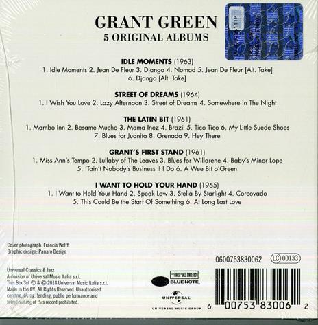5 Original Albums - CD Audio di Grant Green - 2