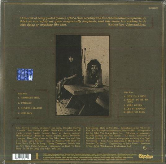 Road to Ruin - Vinile LP di John Martyn,Beverley Martyn - 2