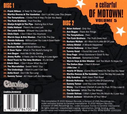 A Cellarful Of Motown - CD Audio