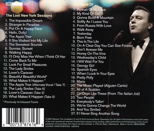 Stranger In Paradise. The Lost New York Sessions - CD Audio di Matt Monro - 2