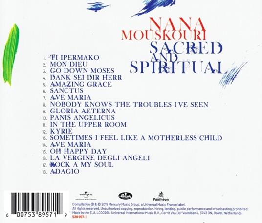 Sacred and Spiritual - CD Audio di Nana Mouskouri - 2