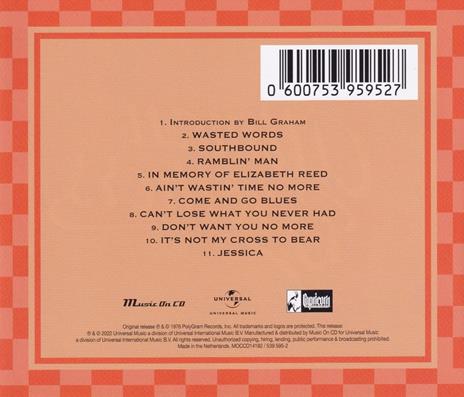 Wipe The Windows, Check The Oil, Dollar Gas - CD Audio di Allman Brothers Band - 2
