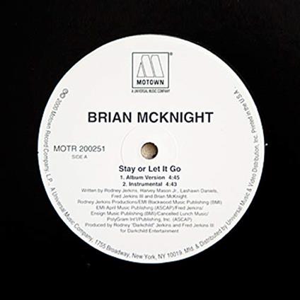 Stay or Let go - Vinile LP di Brian McKnight