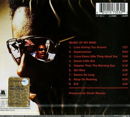 Music of My Mind - CD Audio di Stevie Wonder - 2