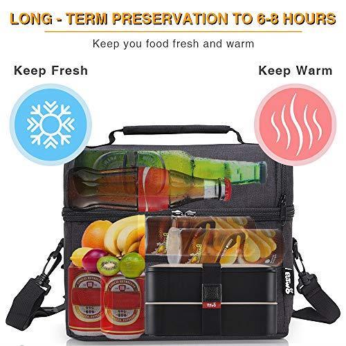 PuTwo Borsa Termica Pranzo, 8L Porta Pranzo Termico, Borsa Termica Piccola,  Borsetta Porta Pranzo Termica, Borsa Frigo Tracolla, Borsa Pasto, Borsa  Portapranzo per Lavoro e Picnic- Grigio - PuTwo - Casa e