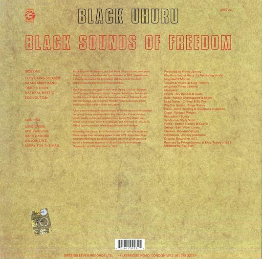 Black Sounds of Freedom (Reissue - Remastered) - Vinile LP di Black Uhuru - 2