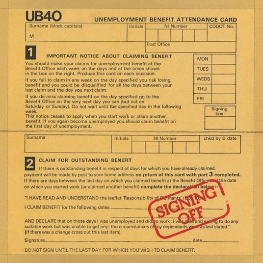 Signing Off - Vinile LP di UB40