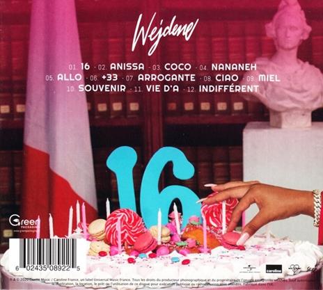 16 - CD Audio di Wejdene - 2