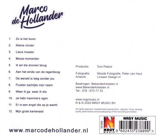 De Allerbeste Levensliedjes - CD Audio di Marco De Hollander - 2