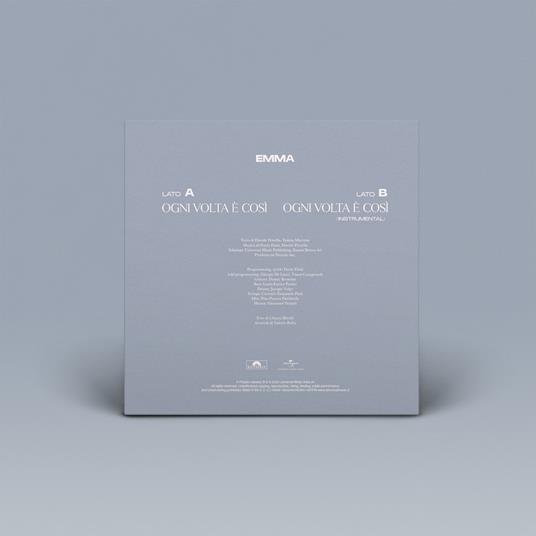 Ogni volta è così (Sanremo 2022) (45 giri) - Vinile 7'' di Emma Marrone - 3