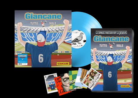 Tutto male (Edizione limiata e numerata: Vinile azzurro + Album figurine) - Vinile LP di Giancane - 2
