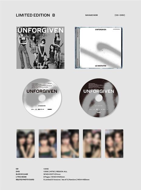 Unforgiven (CD Maxisingle + DVD) - CD Audio + DVD di Le Sserafim - 2