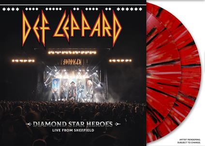 Diamond Star Heroes Live (Splatter Vinyl) - Vinile LP di Def Leppard