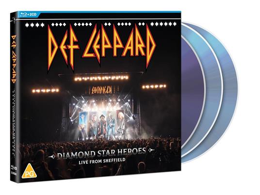 Diamond Star Heroes Live (2 CD + Blu-ray) - CD Audio + Blu-ray di Def Leppard