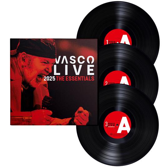 Vasco Live 2025. The Essential (3 LP 180 gr. Edizione numerata) - Vinile LP di Vasco Rossi