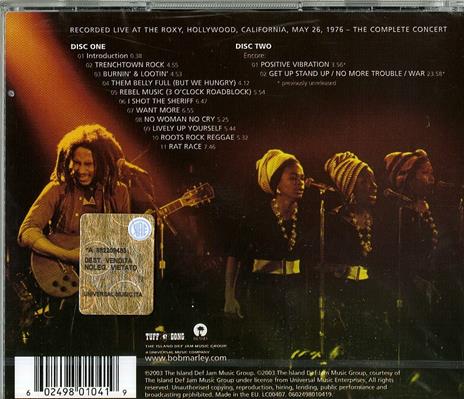 Live at the Roxy - CD Audio di Bob Marley & the Wailers - 2