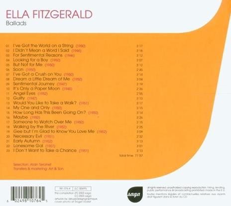 Ballads - CD Audio di Ella Fitzgerald - 2