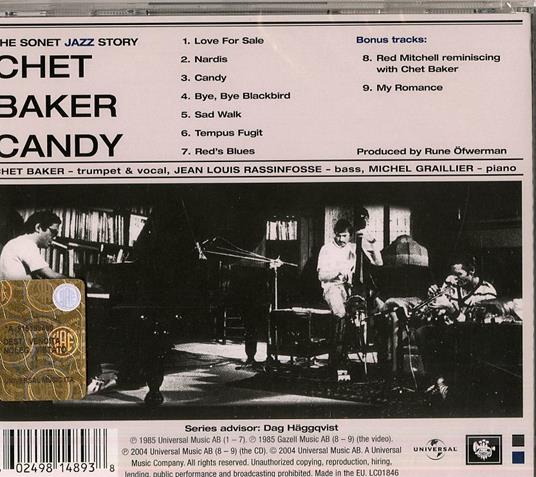 Candy - CD Audio di Chet Baker - 2