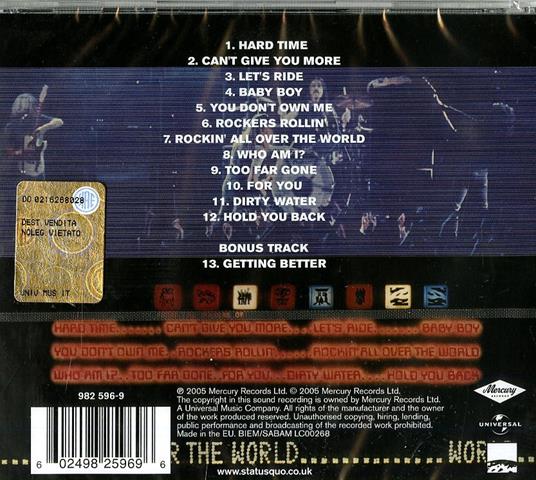 Rockin' All Over the World - CD Audio di Status Quo - 2