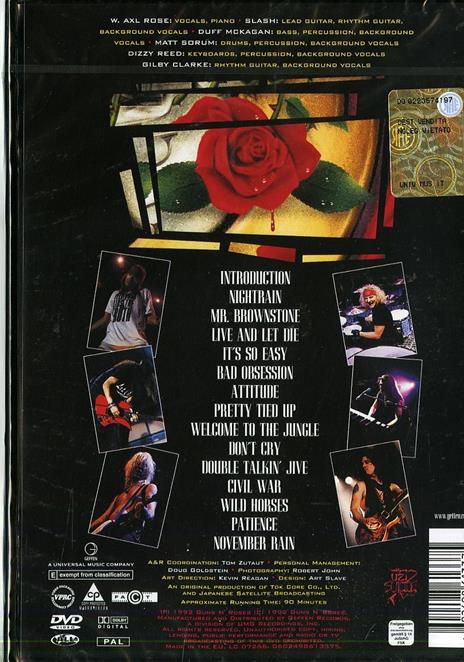 Guns N' Roses. Use Your Illusion World Tour 1992. Vol. 01 (DVD) - DVD di Guns N' Roses - 2
