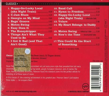 Night Train - CD Audio di Oscar Peterson - 2