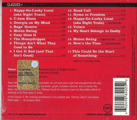 Night Train - CD Audio di Oscar Peterson - 2