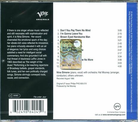 High Priestess of Soul - CD Audio di Nina Simone - 2