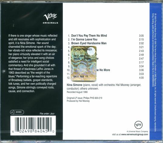High Priestess of Soul - CD Audio di Nina Simone - 2