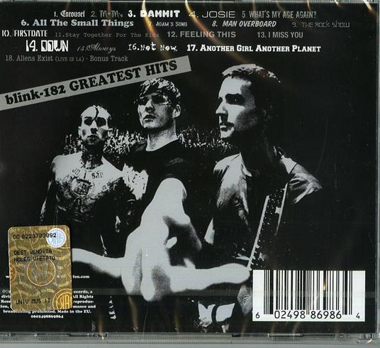 Greatest Hits - CD Audio di Blink 182 - 2