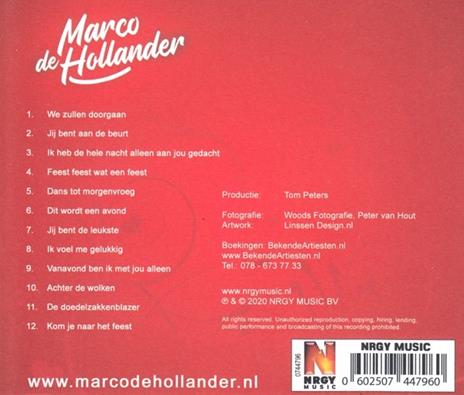 De Allerbeste Feesthits - CD Audio di Marco De Hollander - 2