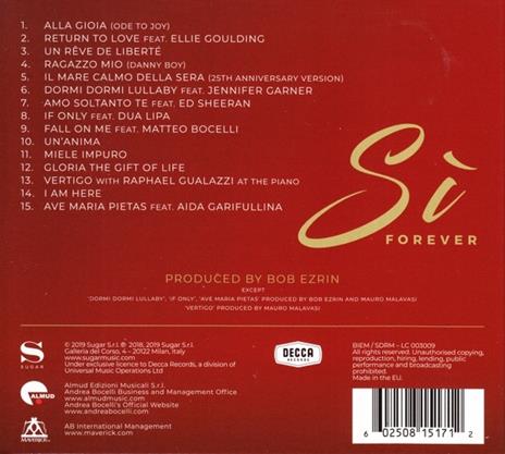 Si Forever (Diamond Edition) - CD Audio di Andrea Bocelli - 2