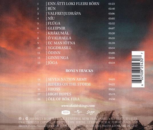 Vikings Chant - CD Audio di Skald - 2