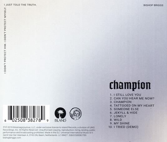 Champion - CD Audio di Bishop Briggs - 2