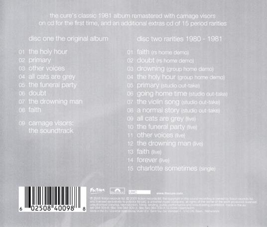 Faith (Deluxe Edition) - CD Audio di Cure - 2
