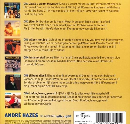 De Albums 1984-1988 - CD Audio di André Hazes