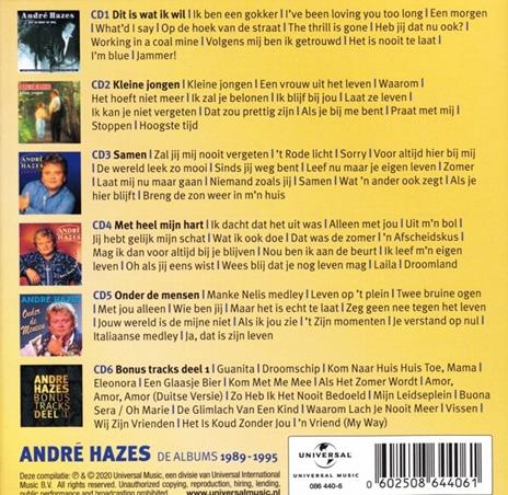 De Albums 1989-1995 - CD Audio di André Hazes - 2
