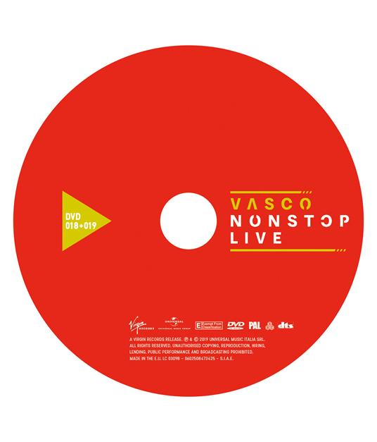 Vasco Nonstop Live 018+019 (DVD + Blu-ray) - DVD + Blu-ray di Vasco Rossi - 2