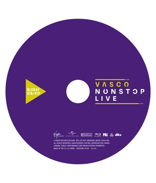 Vasco Nonstop Live 018+019 (DVD + Blu-ray) - Vasco Rossi - CD