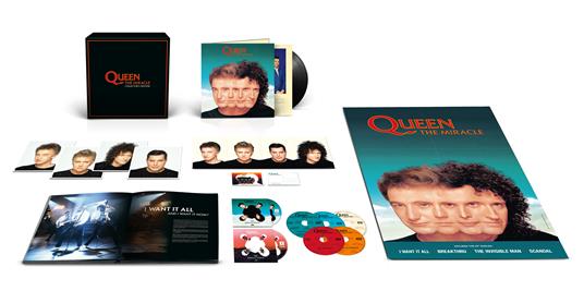 The miracle (Super Deluxe Collector's Edition: 5 CD + LP + DVD + Blu-ray) - Vinile LP + CD Audio + Blu-ray + DVD di Queen