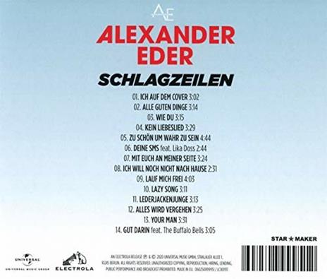 Schlagzeilen - CD Audio di Alexander Eder - 2
