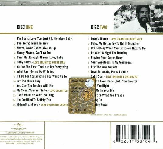 Gold - CD Audio di Barry White - 2