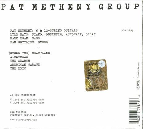 American Garage (Touchstones) - CD Audio di Pat Metheny - 2